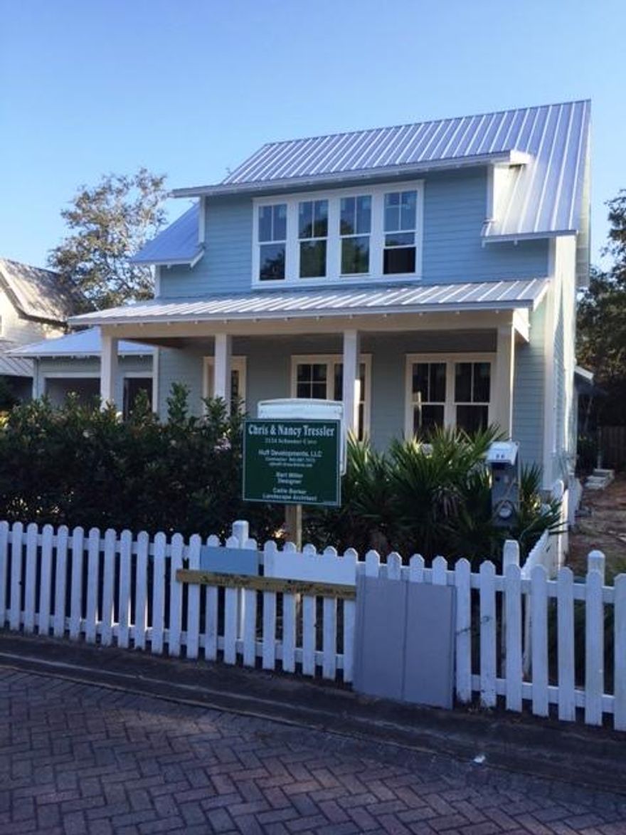 Rare opportunity to purchase, pre-construction, a fabulous new home being built in Crystal Lake Phase I on the Sandestin Beach and Golf Resort. Home is being built by Huff Homes known for their quality construction and attention to details. Completion is scheduled for November 2017 timeframe. Home will have all the latest colors, flooring, tiles etc.. Home features an open concept floor plan; three bedrooms with master on first; 3 full baths; a half bath and an extra playroom on second floor and a two car garage. Home is being built as a spec home by owner of the currently last available lot in Crystal Lake Phase I available for construction. Buyers to verify all dimensions.