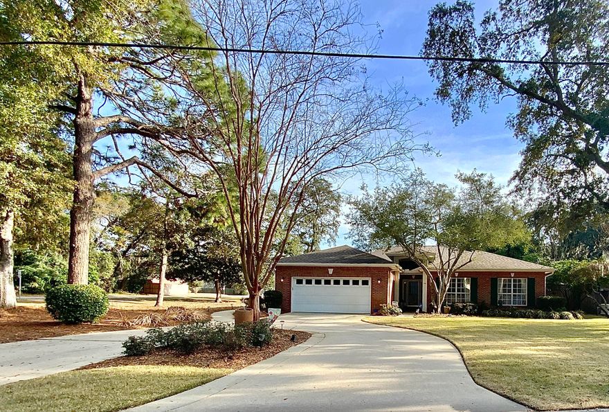 Wonderful custom built brick home within minutes to Eglin AFB & Hurlburt Field. Move in ready, 3BA, 2BA one story home!  The kitchen is spacious w/granite countertops & all stainless steel appliances. There is a breakfast room w/bay window providing lots of natural lighting. The dining room has a tray ceiling, & opens to the great room. A large great room, w/a gas log fireplace, built in shelving & french doors lead to the screened in lanai & swimming pool. You can also access the lanai/pool area from the private master suite. The screened lanai is absolutely gorgeous!  The homes interior and exterior have been impeccably maintained. The HVAC and lawn pump are a year old. This is a lovely corner lot w/beautiful shade trees.