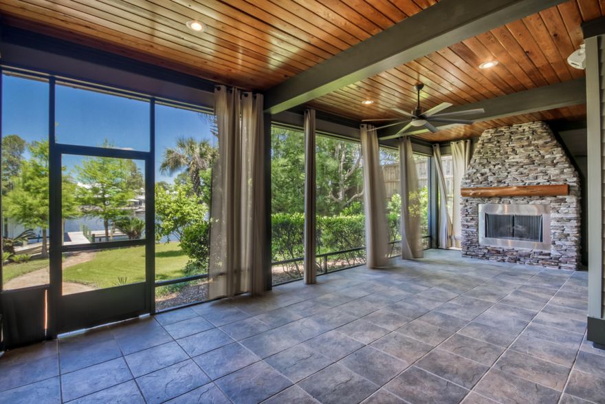 Located on Buck Bayou (deep water) w/ Dock and Boat Lift, Near Sacred Heart Hosp, Grand Blvd, Carmike Theater, Silver Sands Outlets, and the Beaches of South Walton. Master Bedroom on the First Floor with Two Bedrooms and Baths on theSecond Floor, Wide Plank Oak Flooring Throughout First Floor. Floors Refinished and Interior/Exterior Painted August 2018. Large Screened Porch with Natural Gas Fireplace, Separate Guest House Features Slate Flooring, Living Area, Bedroom and Bath, Microwave, Dishwasher and Wired for Cooktop and Stack Washer/Dryer. Oversized Garage has Work Area and a Climate Controlled Room on the 2nd Floor with Plenty of Additional Storage (Not Climate Controlled). Exterior is Hardi-Board with Brick Paver Drive and Sidewalks.