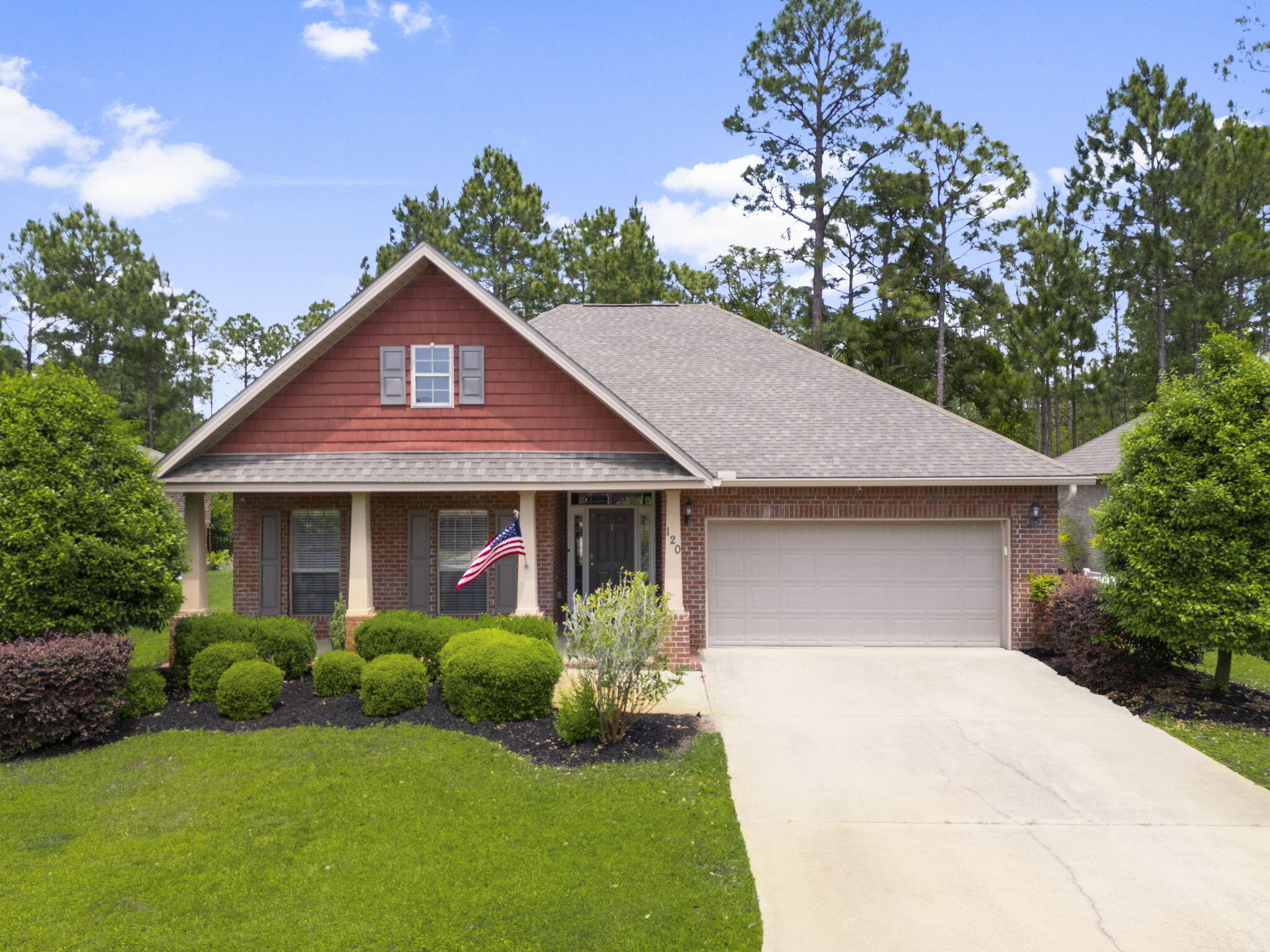 Large kitchen and dining area with a breakfast bar, granite countertops and stainless steel appliances. An abundance of windows lets the sun shine in every room. Extra large entry way and the cathedral ceilings give the home that large open feeling from the time you enter the front door. The large master bedroom has a private entrance to the back porch which overlooks the quiet back forest area which will never be built on. Home has a 2 car garage with lots of storage space.***Home is unfurnishedLawn care and High speed Internet Included