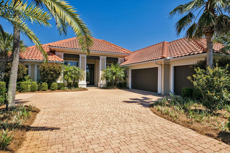 WELCOME HOME to your breathtaking beach oasis! From the moment that you walk into the impressive entry, you will never want to leave. Crisp, clean contemporary living area flows into outdoor living with glass doors that disappear to allow indoor/ outdoor living at its finest. Total curated renovations include 24''x 24'' porcelain tiles throughout living area, leading to a fabulous kitchen with floor to ceiling custom maple cabinetry with concealed breakfast bar, pantry pull-outs, 72 bottle wine column, Thermador custom paneled appliances, 36'' gas range. Gathering area near kitchen with fireplace makes entertaining a dream.  Glass doors lead out to the unbelievable outdoor entertaining area with saltwater pool, summer kitchen, perfect for making lifetime memories. Separate master wing