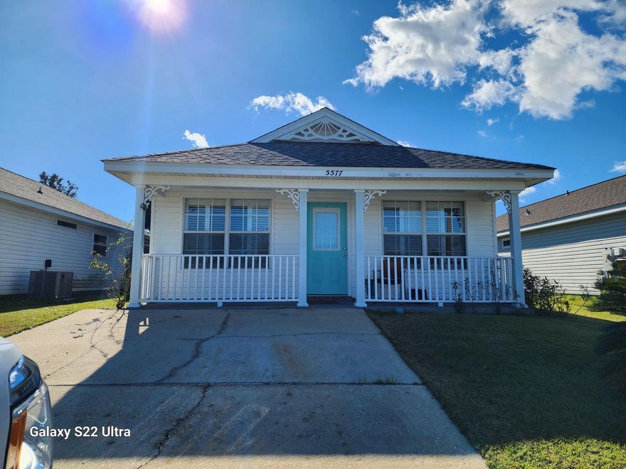 Beautiful newly painted home in Shadow lakes SD. Three-bedroom 2 bath home near new High School being built, as well as beach, shopping etc. Great community with sidewalks playground and picnic area. Bamboo flooring and tile, french doors leading to covered patio.