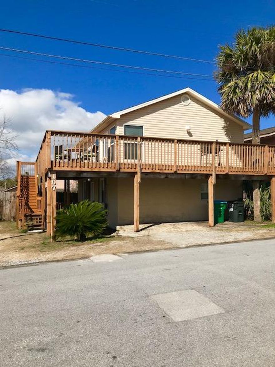 Dedicated Laguna Beach approximatley 200 ft from the beach. Great Vacation home or rental property. Home is completely furnished and Pier Park shopping and restaurants 2.5 miles. Gross rental income for 2017 was 38K.