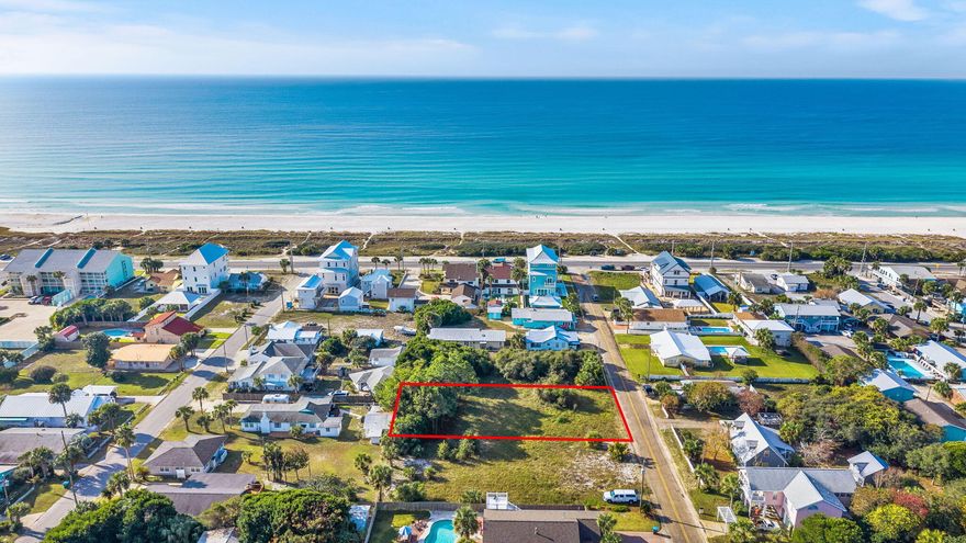 Discover a unique opportunity to build your dream coastal retreat in a PRIME LOCATION on a pristine, .17-acre vacant lot, just 4 homesites from sugar white sand and turquoise waters on Panama City Beach. Located in Laguna Beach, one of the Emerald Coast's most coveted beach communities, this is more than vacant land...it's a lifestyle waiting for you where every day feels like a vacation. A highly desirable location, within 10 minutes to local attractions like Pier Park and Top Golf in Panama City Beach and Rosemary Beach and Alys Beach on Highway 30A, you're going to love living the beach life with NO HOA, Gulf views and a 2 minute walk to the sandy beach. This vacant homesite is 50' x 150' and ready to make your beach house vision come to reality. 
Whether it's investment to build and sell or creating a legacy home for years to come, enjoy the flexibility with raw land zoned R-2 allowing for duplexes or single family homes. Build up to 45' in height and enjoy the purest of Gulf views that Panama City Beach has to offer. 

As the Laguna Beach area continues to grow in popularity with seasonal visitors, vacationers, and full-time residents, this vacant homesite represents a smart long-term investment in one of Florida's most desirable beach communities. 

Envision your future with early morning walks on the beach just steps from your front door, afternoons building sandcastles at sunset, trips to the Carousel for great wine and weekend stops at Thomas' for donuts! 

You're not just buying vacant land, you're buying the Florida beach lifestyle. Buyer to verify all information, if deemed important.