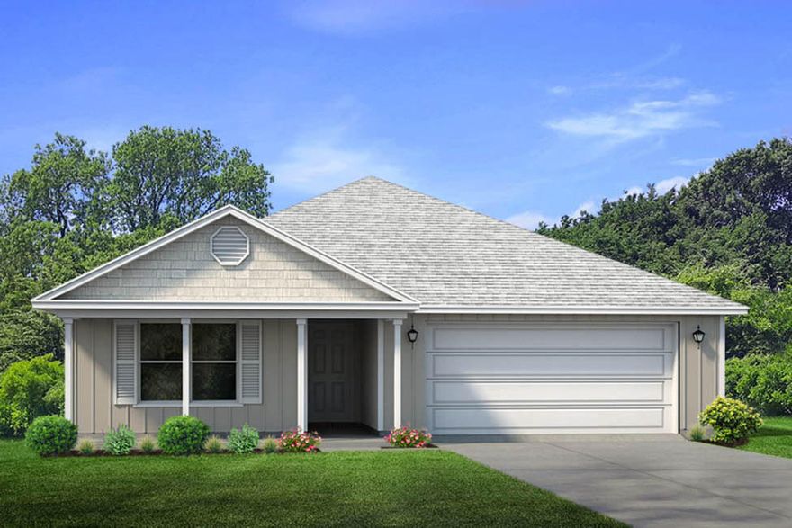 This Ryder floor plan includes 4 bedrooms, 2 baths, with 2 car garage. Standard features include; stainless appliance - stove, microwave and dishwasher, shaker style cabinetry, Vinylflooring throughout common areas and plush carpet with pad in bedrooms, hallways, and stairs. Also included are the Maxim lighting package, laminate counter tops and Moen plumbing fixtures.Construction is 4 sides Hardi vinyl with dimensional shingles, sodded yard with some landscaping at front entrance.