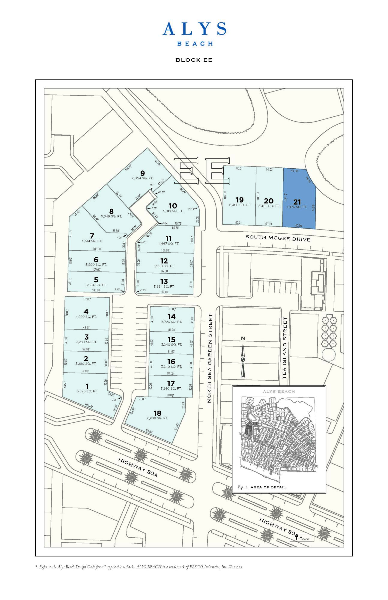 Corner homesite North of 30A within close proximity to the upcoming Alys Beach newest amenity - The Silva. This homesite is adjacent to a natural wetland park.