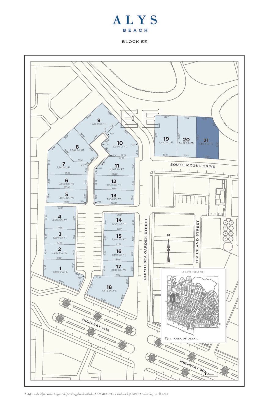 Corner homesite North of 30A within close proximity to the upcoming Alys Beach newest amenity - The Silva. This homesite is adjacent to a natural wetland park.