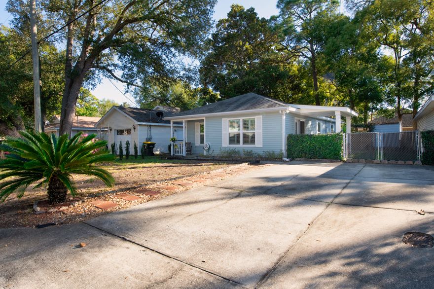 Welcome to your new home. This home features an open concept kitchen, dining room, and living room that is great for entertaining. This area is highlighted with beautiful french doors that lead to a covered porch area. It boasts a neutral colored tile that makes the home feel bright and airy. The master bedroom is massive and has a door that leads out to the backyard. It has a large indoor laundry room with plenty of shelving. Finally, this home is perfectly situated between Eglin AFB, Hurlburt Field and the emeralds coasts nicest beaches. Make your appointment today!