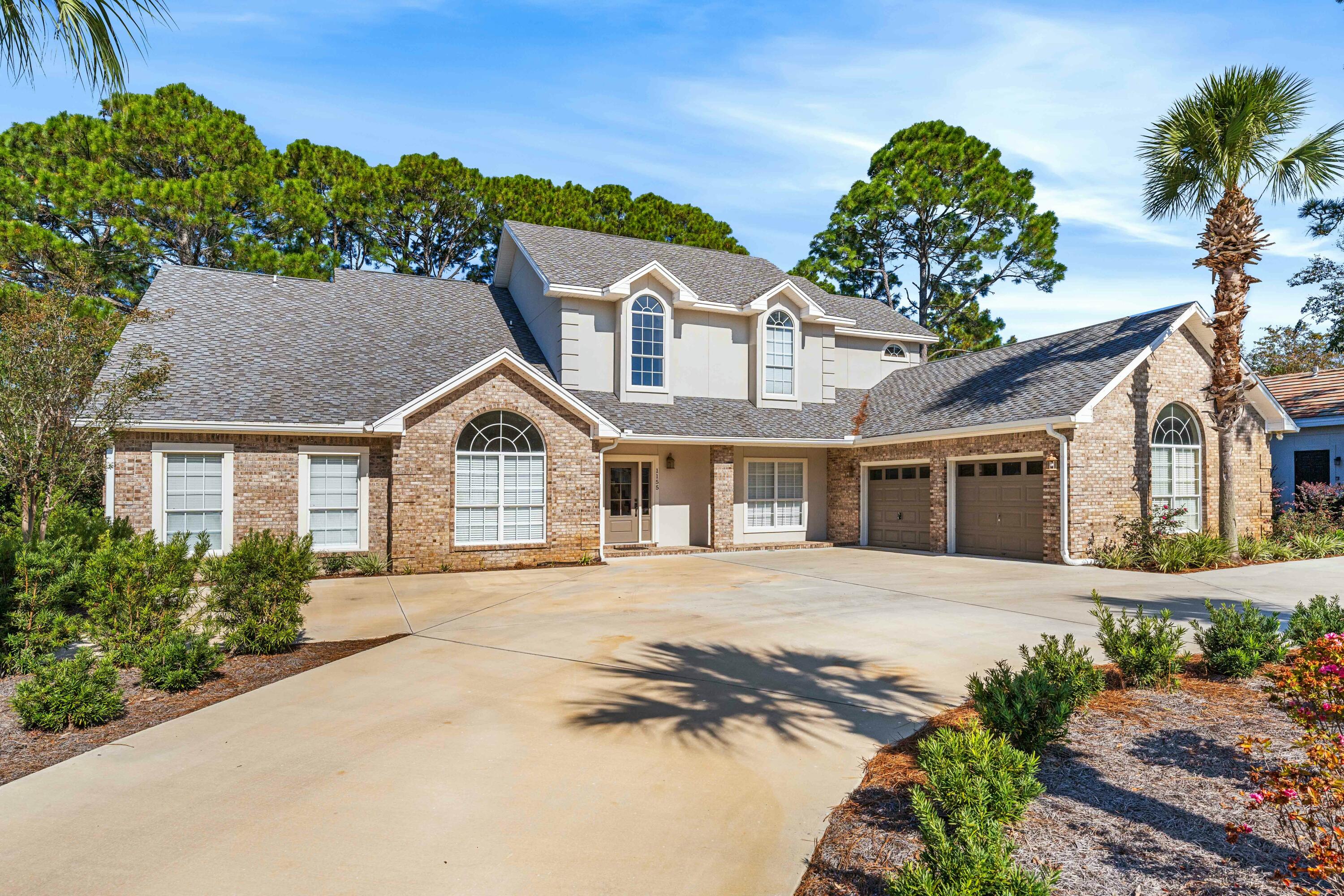 Welcome to 1155 North Troon Dr, a stunning home nestled in the heart of Sandestin Golf and Beach Resort located in Miramar Beach, FL. This exquisite 3,826 square foot residence offers a harmonious blend of elegance and comfort, perfect for those seeking a luxurious lifestyle. As you step inside this freshly painted home, you are greeted by two story ceilings that add a touch of sophistication to the spacious foyer and living room. This home features 4 bedrooms and 4 and a half bathrooms, oversized living room, and a giant family room providing ample space for family and guests. The large main floor primary suite features a sitting area and dual walk-in closets, ensuring plenty of storage.The kitchen features stainless steel appliances, granite countertops, and stone tile backsplash. Enjoy dining in the formal dining room, breakfast room, or outdoor patio. The two-story living area features oversized windows that offer picturesque views of the Raven Golf Course, while the working fireplace adds a cozy touch.
Step outside to your private backyard oasis, complete with a below-ground pool, private patio, and fenced-in yard. The property also features an oversized attached two garage with additional space to park 3 golf carts. A new circular driveway added in 2024 allows for six additional cars.
Don't miss the opportunity to make this exceptional property you next home.
Sandestin Golf and Beach Resort offers world-class amenities that include, pristine beach frontage, championship golf courses, tennis courts, a marina, dining, shopping, entertainment at the Village of Baytowne Wharf, and Grand Boulevard. The entire 2400-acre resort is connected by miles of pedestrian, bike, and golf cart paths.
