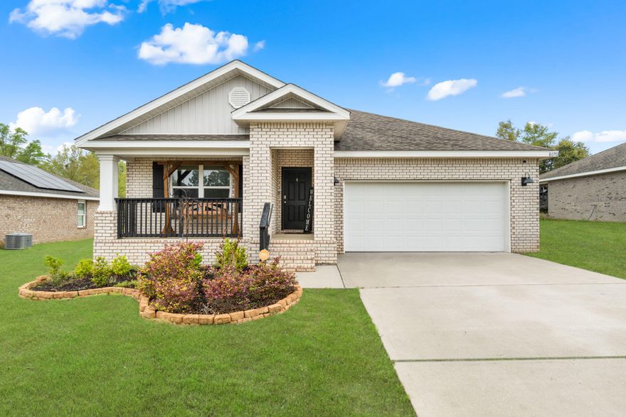 Welcome to this inviting 4-bedroom, 2-bathroom home offering 1,852 square feet of thoughtfully designed living space. Situated on a generous .52-acre fully fenced lot, this property provides both privacy and room to roam. The heart of this home is its stunning kitchen, featuring elegant granite countertops, gleaming stainless steel appliances, and a large island perfect for entertaining. A spacious corner pantry accommodates all your storage needs, completing this entertaining-inspired space. The split bedroom floor plan ensures privacy for all family members, with the primary suite comfortably separated from the additional bedrooms. The home is also integrated with Vivint Smart Home Technology Connect System Package, allowing you to control security, temperature, and lighting all in one.