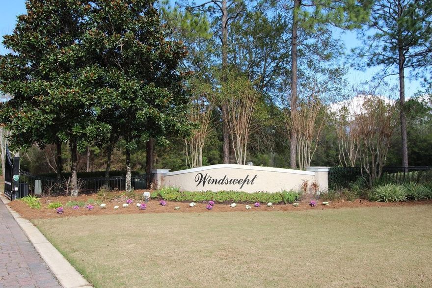 This .66 acre lot offers lots of privacy and it is a great location to build your custom home. Windswept Estates is a beautiful, gated golf course community offering very spacious building sites surrounding 5-star, 18-hole Windswept Dunes Golf Club. Located just 20 minutes North of the most amazing white sand beaches and turquoise waters of the Florida Gulf of Mexico. Some of the community amenities include a swimming pool, clubhouse, tennis courts, basketball court, and a playground area. Windswept Estates is the perfect spot to call ''HOME''.