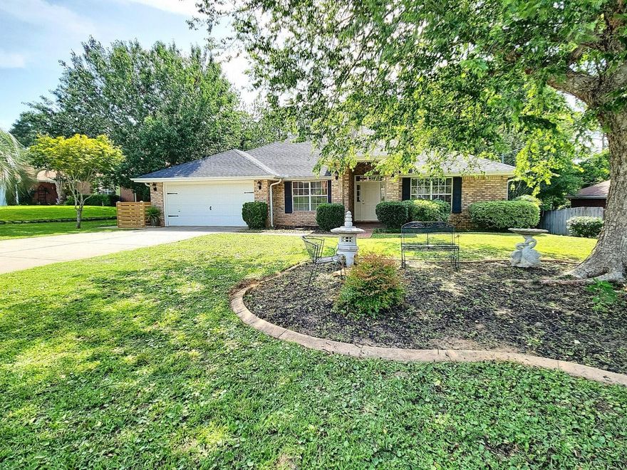 Welcome to Foxwood Estates!  A well-loved home in a charming & established neighborhood in Southwest Crestview.  This spacious 4 bedroom, 3 bath all-brick home offers almost 2,400 sq. ft. of potential; perfect for buyers ready to add their own personal touches.  Being sold As Is, this property is priced with room to make improvements and build equity.  Lowest price per sq. ft. in the neighborhood. Come inside to discover an open-concept layout with vaulted ceilings and abundant natural light.  The kitchen features a large center island, stainless steel appliances, and generous space for gathering and entertaining.  The primary suite is a rare find, offering two full bathrooms (his & hers) for ultimate comfort and privacy.  Spacious laundry room with cabinetry. 2-car garage with cabinetry, shelving, and pegboard for organization & tools.  Oversized back deck with gazebo, perfect for outdoor living.  Fully fenced backyard on a large 0.357-acre lot with mature trees.  Work shed (11.6' x 20') with electricity, ideal for hobbies, storage, or projects.  With solid bones and standout features, this home is a canvas ready for your vision.  Roof (2019).  No HOA!  Whether you're an investor, handy homeowner, or someone searching for a great value in a desirable location, this is an opportunity you won't want to miss.
