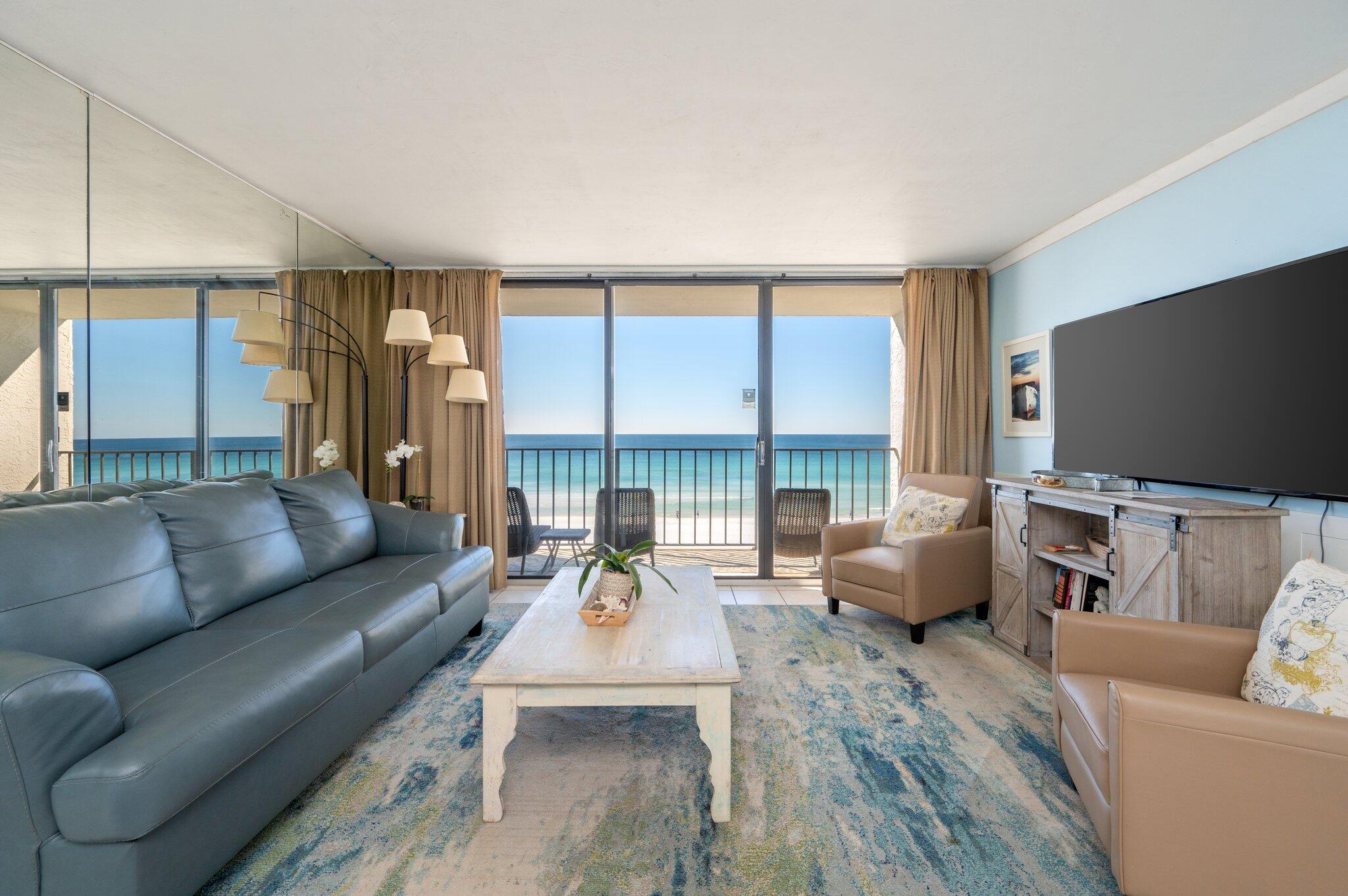 This is your chance to own a piece of paradise. Welcome to this stunning 1-bedroom, 1-bathroom condo located in the renowned Edgewater Beach Resort in the heart of Panama City Beach.Featuring Breathtaking Gulf of Mexico ViewsEnjoy unobstructed, panoramic views of emerald waters and pristine white sand from your spacious balcony. The renovated unit includes granite countertops, custom cabinets, an added pantry for convenience, and stainless steel appliances in the kitchen, updated bathroom, and tile flooring. The unit comes tastefully furnished and ready for use. In addition to your own personal luxury retreat, you can have a turn key investment opportunity generating income. Edgewater Beach Resort Offers Unparalleled Resort Amenities including a Polynesian lagoon-style pool and 10 additional pools, 
Hot tubs and a dedicated children's splash pad
Fitness center, spa, and aerobics room
9-hole golf course, tennis courts, and shuffleboard
Kids Club and fun family activities
On-site dining options, poolside bars, and more
Situated in the heart of Panama City Beach (PCB), this gated resort is just minutes from premier dining, shopping, and entertainment. Whether you're exploring the vibrant local scene or relaxing on the beach, everything is at your fingertips.

Your Slice of Paradise Awaits
Imagine sipping coffee on your balcony at sunrise or enjoying a cocktail as the sun sets over the Gulf of Mexico.

Don't let this opportunity pass you by! Schedule your private showing today to experience the luxury and beauty of the Emerald Coast at Edgewater Beach Resort. 
