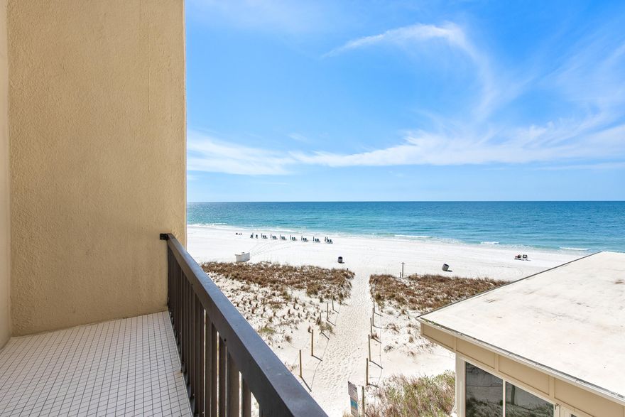 Gulf-Front Townhouse-Style Condo in Pinnacle PortNestled on the serene west end of Panama City Beach, this beautifully upgraded two-story, 2-bedroom, 2.5-bathroom townhouse-style condo offers the perfect blend of coastal luxury and convenience. Located within Pinnacle Port, a 26-acre gulf-front property behind the private Carillon Beach community, this residence is ideally positioned between the stunning shoreline of the Emerald Coast and the largest dune lake in Walton County--Lake Powell--alongside Camp Helen State Park. The thoughtfully designed layout features an open-concept first floor with a beautifully updated kitchen, dining area, and living roomwith views of the Gulf. A private balcony off the living area provides the perfect spot to enjoy morning coffee and sunrise views over the emerald waters. The first floor also includes a convenient half bath, a laundry area, and a small flex space off the living room, ideal for a home office or reading nook. Additional owner storage is located under the stairs.

Upstairs, the primary suite offers a tranquil retreat with an ensuite bath and a private balcony overlooking the Gulf. The guest bedroom and a full bath are also located on this level, providing comfort and privacy for family and guests. Recent owner upgrades include new granite countertops, stainless steel appliances, a stylish backsplash, durable LVP flooring throughout, upgraded doors, and a renovated guest bathroom.  New central HVAC installed for the building in 2022.  New roof for the building estimated to be completed by the end of June, at no cost to the buyer.

Pinnacle Port offers an abundance of resort-style amenities, including private beach access, two pools (one partially covered and seasonally heated), and poolside dining at Lake Powell Pizza Company. Residents and guests enjoy lakefront access with a boat ramp and slips, providing easy entry to Lake Powell for fishing, water skiing, kayaking, paddleboarding, and more. The community also features tennis/pickleball courts, basketball courts, shuffleboard, bocce ball, a billiards room, a playground, and a fitness center. The Sandy Beach Retreat offers owners men and women saunas and a library, while The Sunset Room provides owners a dedicated event space.

With 24/7 gated security and a prime location just minutes from the upscale shopping and dining of Rosemary Beach, Alys Beach, and 30Avenue, this condo offers an unparalleled coastal lifestyle. Whether you're seeking a full-time residence, vacation getaway, or investment opportunity, this Pinnacle Port gem delivers the best of beachfront and lakefront living!












