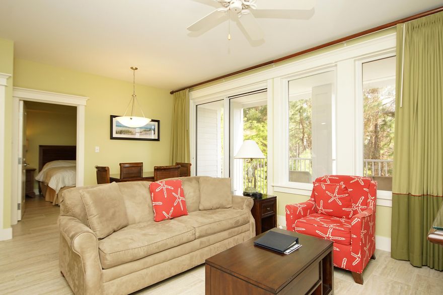 Enjoy beautiful views of the Choctawhatchee Bay and the Sandestin Marina from the privacy of your covered balcony. This lobby level unit is convemiently located next to the Baytowne Conference Center and a short distance to the shopping, dining, and all the activities in the The Village of Baytowne Wharf. ''A'' rated on the Sandestin rental program, this unit is being offered fully furnished with beautiful tile flooring throughout, freshly appointed furnishings and a 2nd full bath with walk-in shower just off the living area. Amenities include a magnificent lagoon pool, access to the Grand Sandestin fitness center, and a private owner's clubhouse called the Solstice Club on the Bay with a large grill, outdoor gas fireplace, indoor bar, flat screen TV and comfortable seating inside and ou