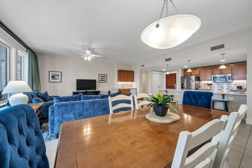Come enjoy this fully furnished 3 bed, 3 bath coastal condo featuring 2 master suites, an open layout, and a spacious balcony with stunning views of the Bay and Baytowne Marina. Handicap accessible with quartz countertops and tasteful coastal decor. Just steps from the Village of Baytowne Wharf with restaurants, shopping, and live entertainment. Amenities include a fitness center and resort-style pool. 2025 income for reservations scheduled through July is $27,959. Ideal as a primary residence, second home, or investment!