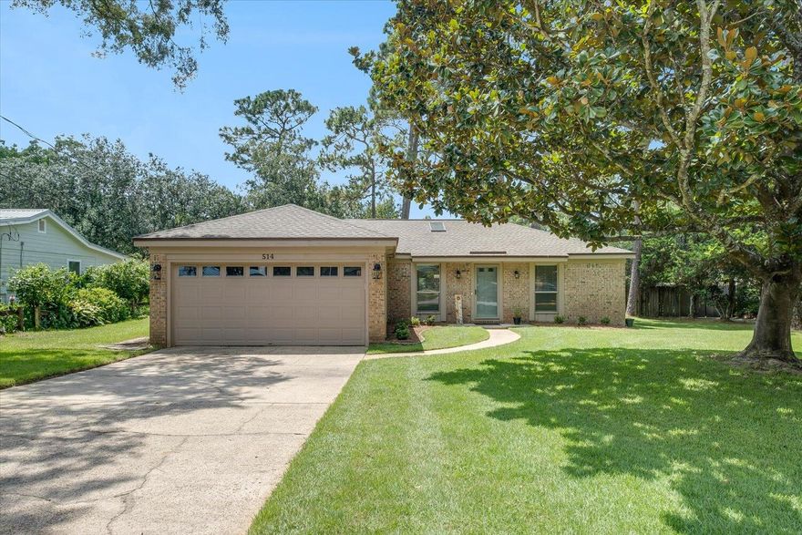 This quaint home is situated in the heart of Niceville w/an open floor plan and a bright & cozy feel. It has had updates throughout to include a new roof in 2019, vinyl windows & full kitchen remodel from the previous owners. New HVAC in 2022 & remodeled master bath to include the tile shower. The living area offers gorgeous hardwood floors, cedar beam in ceiling & fireplace mantel & recessed lighting. The chefs kitchen features dual powered gas & electric oven, upgraded cabinetry, stainless appliances & more. The garage is plumbed for an ice machine & there is electrical/natural gas connection for a whole house generator. The sellers have full security system/cameras, LED lighting in eves & the screen patio is perfect for relaxing!  You won't want to miss out on this home so call today!!