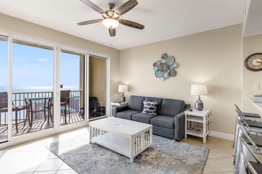 Outstanding Opportunity to own this Beautiful 'Coastal Casual' totally upgraded 20th floor unit with Gorgeous Panoramic Views of the Gulf, Beach, and Shoreline, an Outstanding Rental History of ($59,849 for 2023), and already $20,000 for upcoming stays on the books for 2024! Awesome views from the Kitchen, Dining Area, and Living Room are created by the large glass sliding doors that lead out to the Balcony.  Click on the photos to discover all the upgrades and tasteful decorations that make this unit so desirable. Ariel Dunes amenities are amazing with two pools, a well-equipped fitness center, great food, and fun at the ever-popular on-site Cabana Cafe' & much more! Own your 'Slice of Paradise'! Come see it today, make it yours, and love it forever!