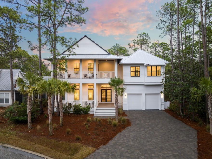 Welcome to 196 Wood Beach Drive, a newly constructed masterpiece in the coveted Sugarwood neighborhood of Santa Rosa Beach. Designed for both relaxation and investment potential, this exquisite 5-bedroom + bunk room, 6.5-bathroom home is an absolute gem along 30A.Step inside to a seamlessly open-concept layout, where the living, dining, and gourmet kitchen blend effortlessly. High-end finishes, a massive kitchen island with breakfast bar seating, and custom designer furnishings exude coastal elegance. Every bedroom is a private retreat, featuring en suite baths, including five king master suites and a built-in bunk room with four twin beds--perfect for accommodating guests in style. Outdoors, indulge in resort-style living with a private heated pool, sun shelf, hot tub, and an outdoor kitchenall surrounded by multiple porches and patios ideal for entertaining or unwinding in the ocean breeze.

Located just a short stroll from the beach and the iconic town of Seaside, this home offers unparalleled beach access. Whether you're seeking a full-time residence, a second home, or a high-performing vacation rental, this property delivers. Currently managed by Southern Holiday Homes, it has a strong rental history, making it an exceptional income-producing investment.

As a bonus, the home conveys fully furnished and includes a 6-seater street-legal golf cart, ensuring effortless coastal adventures.

Don't miss your opportunity to own this slice of paradise in one of 30A's most sought-after communities!