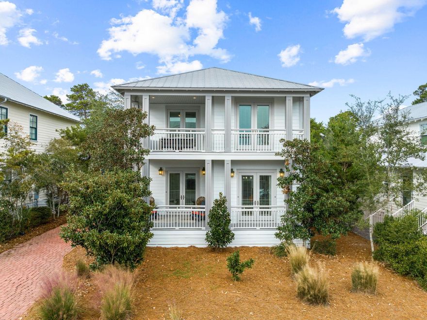 Nestled in the gated community of The Preserve at Grayton Beach, perfectly situated along Scenic Highway 30A between Blue Mountain Beach and Grayton Beach, this beach cottage features 4 bedrooms, 4 bathrooms with 2,216 square feet of living space. Recent improvements include Exterior Painting, new A/C unit on the 2nd floor, LVP flooring throughout, new lighting on main level, washer, dryer and dishwasher, pavers installed at sidewalk, and fully furnished property to interior designer specs. Enjoy primary level living with kitchen, living area, and primary suite all on the lower level. Multiple porches help you enjoy the privacy of this home backing up to Point Washington State Forest. 2 Swimming pools, Tennis, pickle ball, and gated private beach access at the Preserve at Grayton Beach.