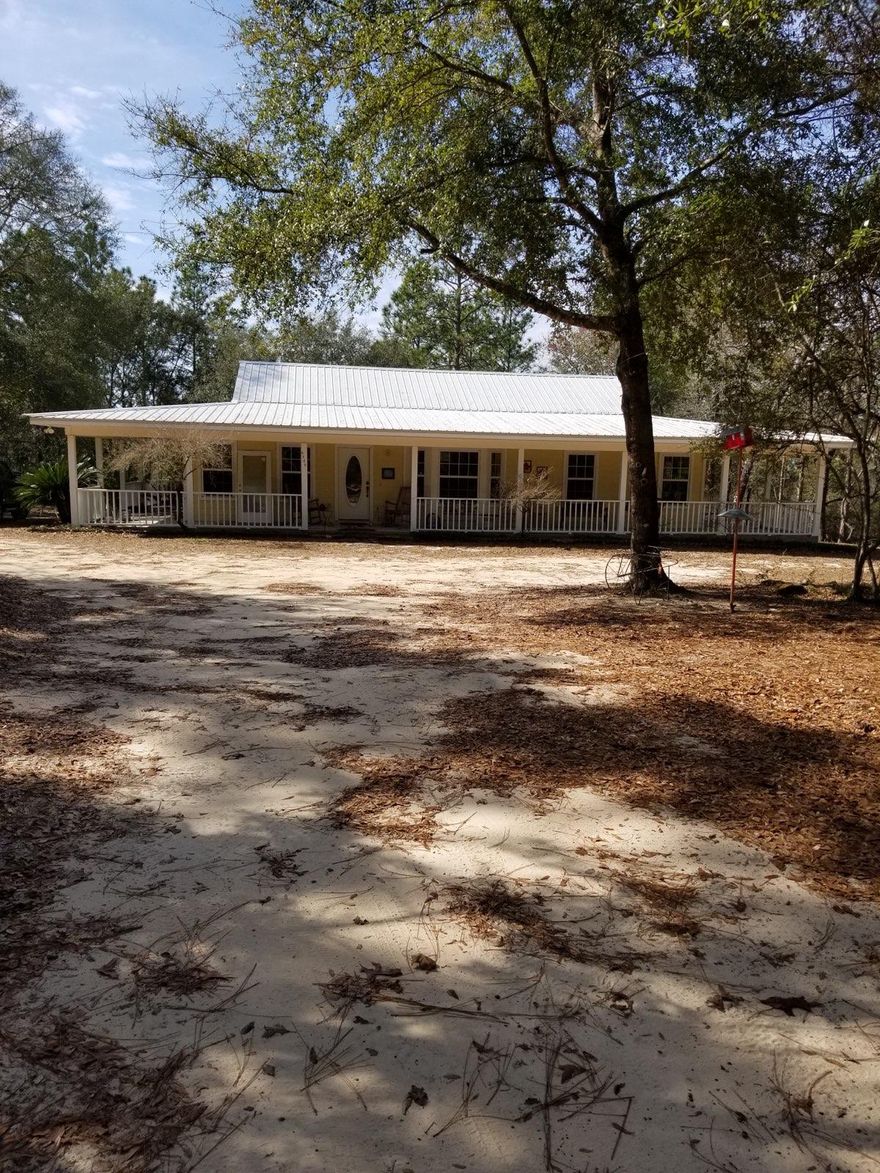This house is perfect for starter family with 2 bedrooms and 2 full baths. There's lots of potential for this property as it sits on a 4.76 acres for future expanding of the home or putting a second home on the property. There's so many options for this home!