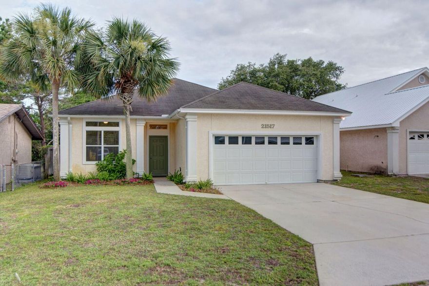 Great opportunity to purchase a beautiful 3 bedroom 2 bathroom home with an attached 2 car garage on the west end of Panama City Beach. Enjoy the outdoor living in the spacious Florida room or in the backyard with privacy fence. Quiet neighborhood within .3 miles to multiple beach accesses and NO HOA!! Make this your primary home, 2nd home or vacation rental!! This one will not last long. Make an offer today!!