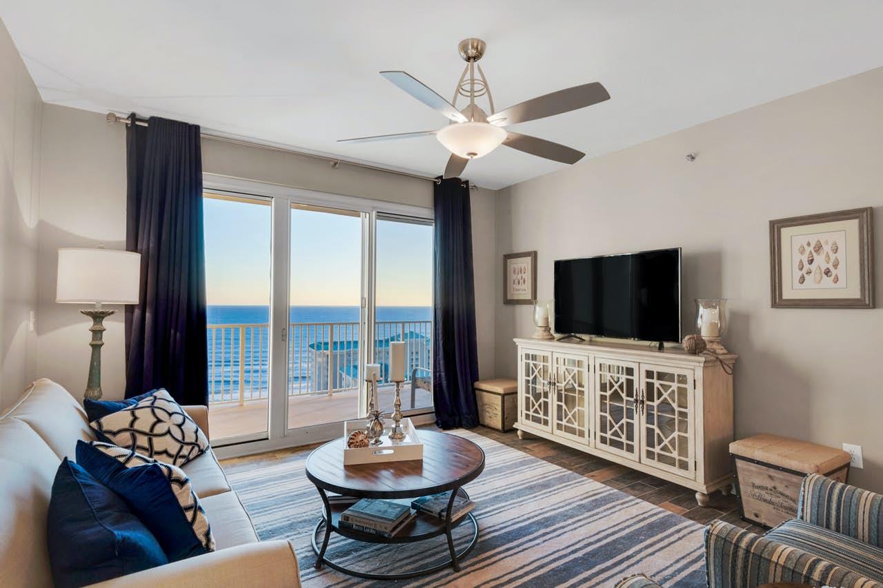 Incredible views of the Gulf of Mexico and Choctawhatchee Bay! This 20th floor unit has been remodeled to include new flooring, fixtures, furniture, and paint. You can enjoy your morning coffee out on the large balcony overlooking the water and the pools. Seascape is a gated community offering golf, tennis, pools, beach service, and water sports rentals. Minutes away from Silver Sands Factory Outlets, Baytowne Wharf, and many popular restaurants.