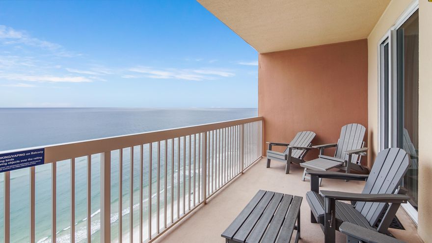 Sunrise Beach #2307 delivers the ultimate coastal retreat. With a Gulf-front primary suite, a roomy bunk space, and two full baths, this floor plan is designed for both relaxation and rental appeal. Renovated finishes and stylish decor make it a true turnkey opportunity for beach living. Sold fully furnished and turnkey, this condo is an ideal second home, rental investment, or full-time residence. Tile and luxury vinyl plank flooring throughout ensures low maintenance. Resort amenities include two elevated Gulf-front pools (one heated in cooler months), hot tubs, a large sundeck, spray park, owners' lounge with full kitchen, 2,000 sq ft Gulf-front fitness center, theatre, grills, and a snack bar. Unique under-building parking provides direct access without crossing the street or long walkovers. Sunrise Beach is owner-controlled, so amenitiesincluding beach chairsare owned by the community. Conveniently located less than a mile from Pier Park, shopping, dining, and entertainment are right at your doorstep.
