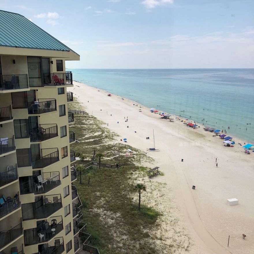 THIS COMPLETELY REMODELED 12TH FLOOR WESTERLY VIEW CONDO IS JUST LIKE NEW! This 1BR/1BA 12th Floor Condo is in the west building and has a magnificent view of sunsets over the Gulf of Mexico and the pool area. Sunbird is a very popular resort with direct beach access, gated entry, 3 beach front swimming pools (1 heated), hot tubs, poolside snack bar, exercise, tennis and shuffleboard courts, and you're within easy walking distance to several restaurants, shopping and more. Located only 20 minutes to ECP International Airport which provides direct flights to and from multiple cities makes this your perfect beach front investment! Nearby you will find the popular FireFly Restaurant and this resort is also very near Pier Park Shopping, Dining, and entertainment.