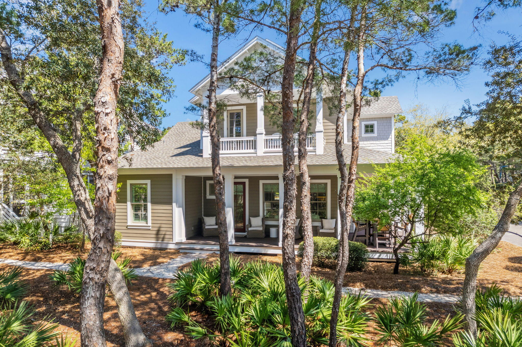 Welcome to your private retreat in the exclusive Watersound Beach community! Built in 2011 and meticulously maintained, this stunning home is offered fully turnkey. Nestled on a generous corner lot with a 10-foot easement, it boasts over 600 square feet of inviting porches that seamlessly blend indoor and outdoor living, all while bordering the charming Puttering Park.With 4 bedrooms, 3.5 baths, and two spacious living areas, this thoughtfully designed home is perfect as a full-time residence or a luxurious vacation getaway.All information is believed to be correct, but not guaranteed. Buyer to verify. The first-floor master suite is bathed in natural light, allowing for convenient one-level living while providing privacy from the guest accommodations upstairs. The second floor features three additional bedrooms, two bathrooms, and a versatile media/sitting area,
with a short hallway leading to a balcony overlooking the park.Designed for comfort and efficiency, this well-appointed home includes a whole-house gas generator, impact-resistant windows, a tankless water heater, a garage, a newer roof, fresh paint, and stylish new furnishings.Enjoy all the benefits of Watersound Beach, a gated coastal sanctuary with deeded beach access, a fitness center, a resort-style community pool, scenic parks, and miles of picturesque boardwalks and trails. Whether you're looking for a peaceful retreat or an active beachside lifestyle, this home offers the perfect balance of luxury and tranquility in a true Florida paradise.
