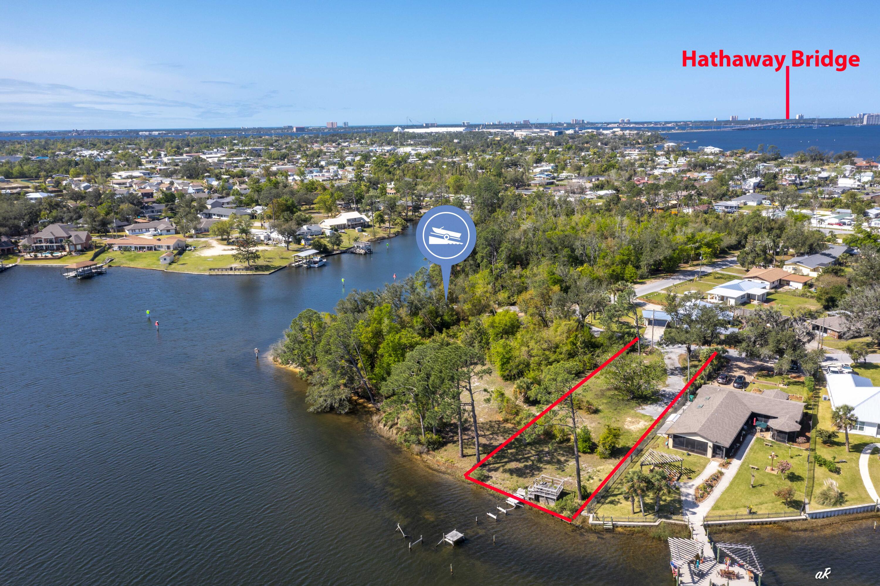 CURRENTLY UNDER CONTRACT, SELLER WILL CONSIDER TAKING BACKUP OFFERS Large waterfront vacant lot in the heart of Panama City with deep water access. NO HOA. Conveniently located in the Pretty Bayou area. Approximately 100 feet of waterfront and 225 feet deep. Perfect lot to build your waterfront estate. Majority of property is in flood zone X. If home site is positioned properly, flood insurance rate would be based on an X flood zone versus an AE flood zone. Original plat map available upon request.