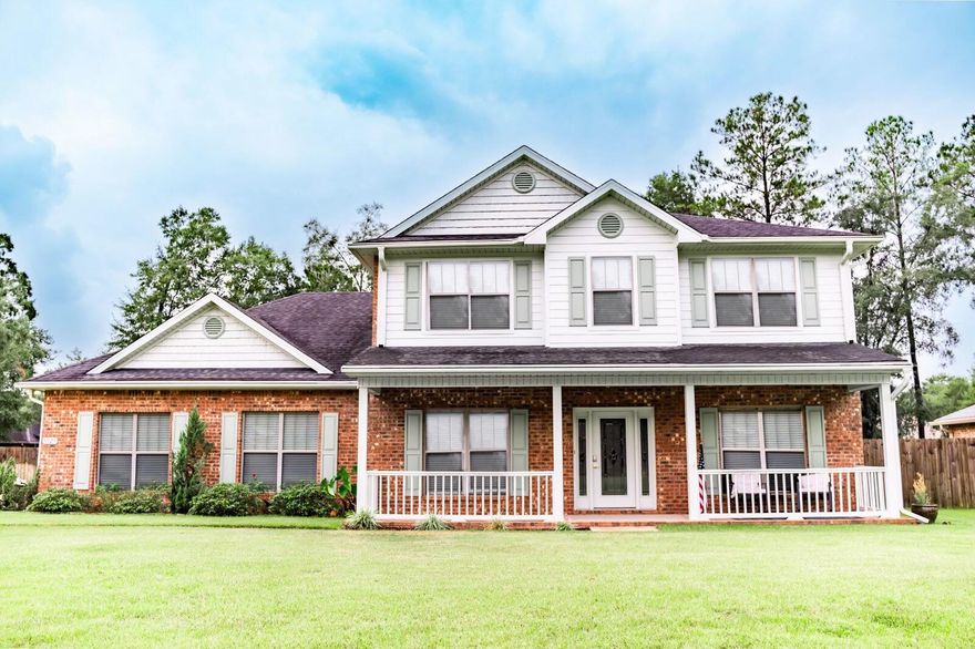 Don't miss this 5 bedroom home located in the desirable Wind Meadows neighborhood of Crestview! Pride of ownership shines in this well maintained home offering the perfect balance of privacy and convenience--just minutes from schools, shopping, and dining. Featuring 5 bedrooms and 2.5 baths, the open floor plan showcases a chef's kitchen with granite countertops and updated kitchen cabinetry. There's a private, must-see main-floor owner's suite that offers amazing space. Upstairs you'll find oversized bedrooms and plenty of extra space. Also offering outdoor living at its best with a covered front porch, screened back porch, and large fenced backyard--all with easy access to Hwy 85. Come check it out!!