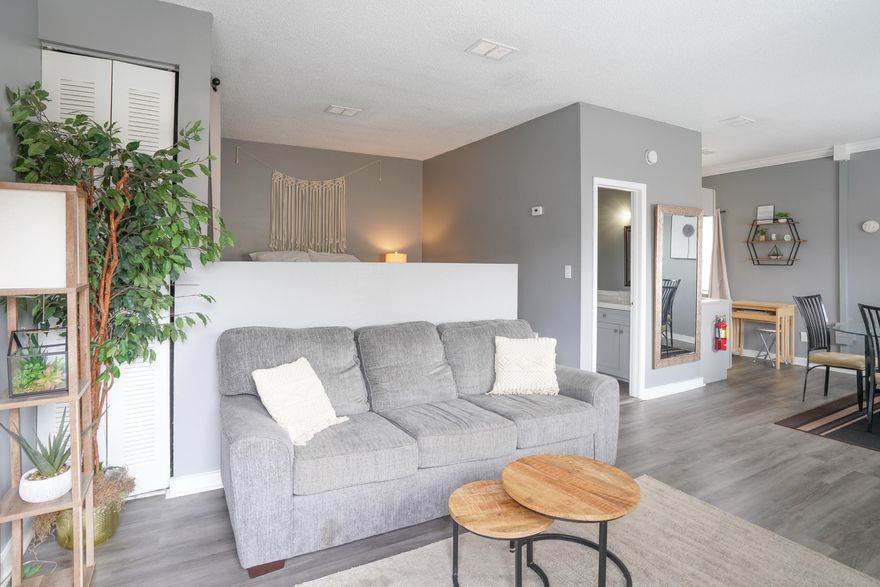 BEAUTIFUL ISLAND CONDO!Rental revenue for 2022 was $30,957 and has 2023 bookings, as well!This remodeled condo is just a short walk to the Beach! The newer cabinets, subway tile backsplash and Galanz retro refrigerator give this unit its own unique style as well as the tiled surround shower and multiple luxurious adjustable shower heads. It features LVP flooring and comes fully furnished and turn key ready. FIRST SHOWINGS 4/8/23 after Noon.      (Units 101,202,204 also listed)