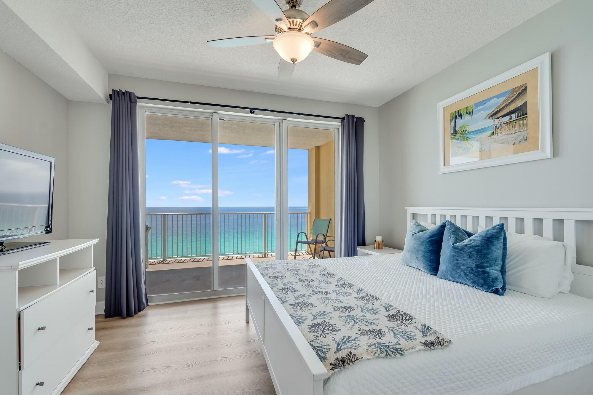 Experience true coastal living in this beautiful 2-bedroom, 2-bath condo located in the sought-after Tropic Winds resort on the West End of Panama City Beach. Offering 1,147 square feet, this gulf-front retreat showcases sweeping views of the Gulf of Mexico. Inside, you'll find a bright and open living area, a well-appointed kitchen, and a dining space. The showstopper is the oversized balcony overlooking the emerald waters and white sandy shoreline--perfect for outdoor dining, relaxing, or entertaining. Whether you're searching for a personal beach escape or a high-producing income rental, this condo checks all the boxes.