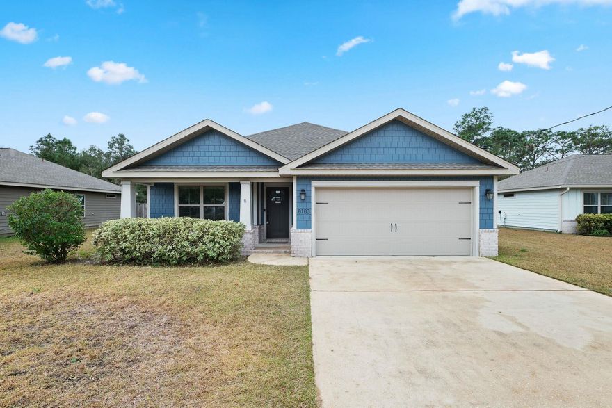 Assumable VA Loan at 2.375%! Welcome to your dream home! This stunning contemporary residence perfectly blends modern elegance and functional design, making it ideal for families and individuals in search of a stylish and comfortable living space. Featuring three spacious bedrooms, each designed with ample room, large windows that fill the space with natural light, and generous closet storage, this home ensures comfort and convenience for everyone. The two modern bathrooms present a spa-like retreat with sleek fixtures and finishes, offering both a relaxing soak in the tub and a refreshing shower in beautifully tiled surroundings. The open-concept living area creates an inviting atmosphere, seamlessly connecting the expansive living room to the dining area and gourmet kitchen