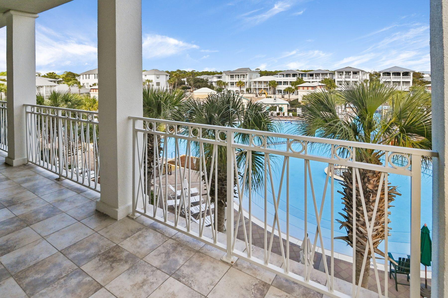 Experience coastal living at its finest in this rare 4-bedroom, 3-bath condo at the Villas at Seacrest Beach, strategically located on the coveted 30A between Rosemary Beach and Alys Beach. This stunning third-floor unit offers breathtaking views of the expansive 12,000 square foot lagoon pool and is conveniently situated at the entrance of Seacrest Beach, providing easy access to the beach and tram stop. With only a few 4-bedroom condos in the complex, this property is highly sought after and presents a unique opportunity for buyers looking for a second home, investment property, or vacation retreat. One owner has maintained this condo, which is priced to allow for updates as desired. With a proven rental history and booked rentals already in place that will transfer to the buyer, it is an excellent investment opportunity for those wishing to be in the desirable 30A area, making it a smart investment choice. The living area features updated flooring, crown molding, fresh paint and shiplap accents, creating a welcoming ambiance. The kitchen is equipped with updated appliances, and the condo comes with a washer and dryer for added convenience. Recent upgrades include HVAC, new mattresses, twin beds, a king bed, barstools, TVs, and balcony furniture, ensuring a comfortable stay for guests. Enjoy exclusive access to almost 1 acre of dedicated deeded beach with tram service to and from the beach, as well as an array of amenities including walking and biking paths connecting to Rosemary Beach and Alys Beach, a park area, playground, amphitheater, and poolside caf??. This prime location offers a short walk or bike ride to bike rentals, shopping, dining, cafes, Starbucks, and entertainment options, making it the ultimate vacation property at a fantastic price. This property offers an outstanding opportunity for those seeking a prime location along 30A at an exceptional value.
Note: Dimensions are approximate. Buyer should verify all data and dimensions if important. 

