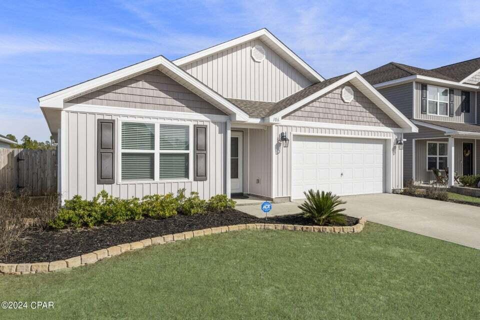 UNDER CONTRACT WITH CONTINGENCIES; SELLER ACCEPTING BACKUP OFFERS.SUPER MOTIVATED SELLER! SELLER SAYS BRING ALL OFFERS! VA ASSUMABLE LOAN AT 6.125%. Welcome to the charming and picturesque neighborhood of Fanning Bayou! This meticulously maintained home boasts an array of luxurious upgrades, including elegant LVP flooring, quartz countertops in both the kitchen and bathrooms, a stylish backsplash, modern light fixtures, and a chic board and batten accent wall. The kitchen is a chef's dream with its large island, abundant cabinetry, and a spacious walk-in pantry. The master bedroom is generously sized to accommodate large furniture and features an en suite bathroom with a relaxing soaker tub, a walk-in shower, and an expansive closet.