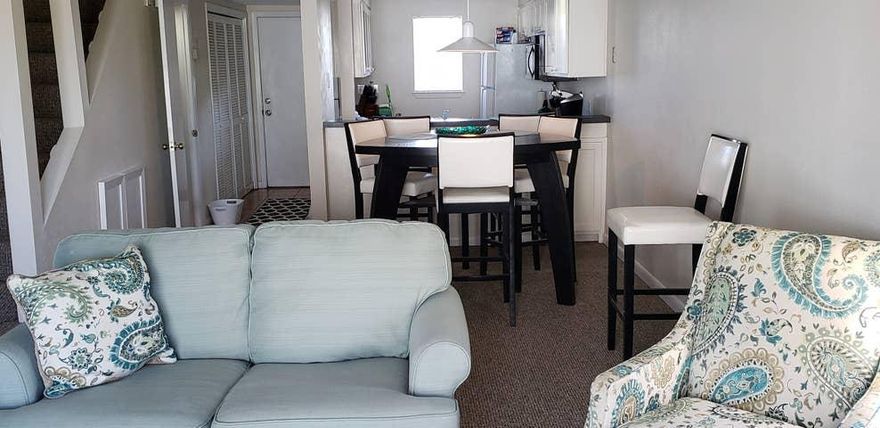 only 450' to the beach. West end unit 2 story, 2 bed 2.5 bath condo. Sold fully furnished - turn key rental ready. gross rental past 12 months $30,661.26. Booked solid until fall 2020. All reservations can convey to buyer if going to keep on rental program. current rental mgt only charges 10% fee. (current monthly condo fee includes a temporary assessment for the new steps and walkways - will revert back to lower monthly fees in 20201)