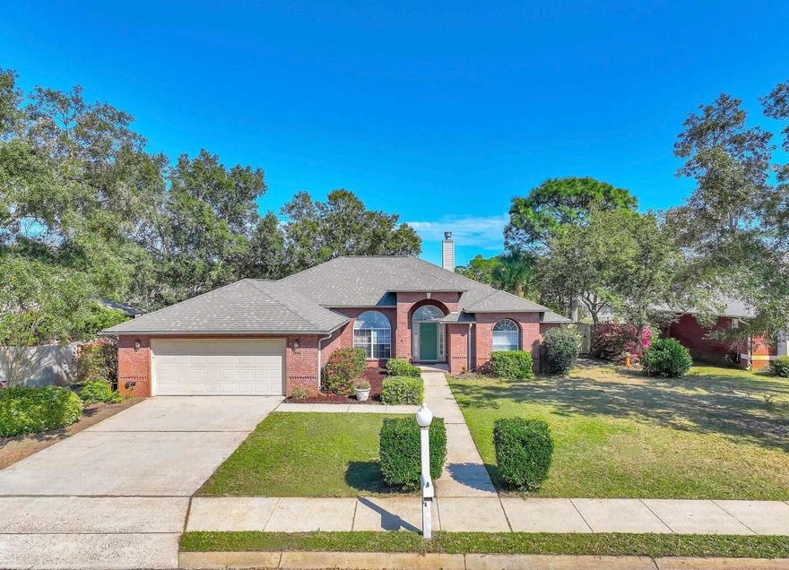 Discover the charm of Gulf Breeze living in this exquisite 3/2 home nestled in Melissa Oaks! Located in the Midway area, Just minutes from the beach...This open floor plan gem offers convenience and comfort. Enjoy nearby dining, schools, and the beach, with easy access to surrounding bases. The spacious kitchen is a host's dream, boasting ample restained cabinets and counter space. Revel in the elegance of built-in shelving around the fireplace, while the serene backyard provides fenced in backyard is the perfect retreat.With LVP flooring throughout the property, New roof replaced 2020 and HVAC was replaced in July, this home is a true sanctuary. #GulfBreezeLiving #MelissaOaks #HomeSweetHome