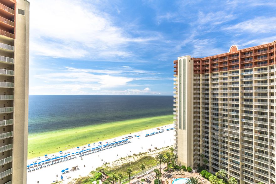This luxurious condo with exclusive views from the 21st floor is in a rental machine, Shores of Panama, with the best lagoon pool on the beach.  This listing is part of a bulk ownership with six other units identical to this unit.