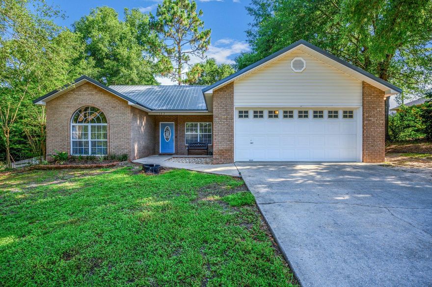 Beautiful ''Home-Sweet-Home'' located in the established Hunter Woods neighborhood within 5 minutes to Publix, Winn-Dixie and the high school. Still provides an easy commute to the local bases, beaches, and shopping centers. A brand new roof was just installed ( June 2022) and HVAC 2018 and new septic leach field in 2019. Step in and right away you will notice the spacious living room ready to entertain family and friends along with the fireplace focal point. The kitchen boasts plenty of counter and cabinet space to meet all your cooking needs and you can keep an eye out on the living room happenings as your cooking away. Master suite is very large, and the master bath has dual vanity, tub and separate shower. The backyard is fully fenced and ready for the kids and family dog