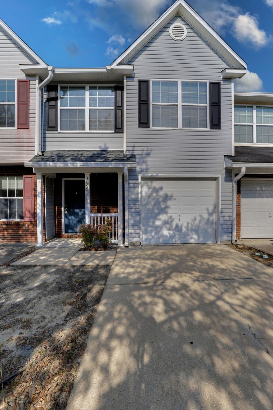 Check out this well maintained 3 bedroom/2 1/2 bath/ 1 Car garage townhome centrally located in Crestview with easy commute to 7th Group and Eglin.  The home has new roof (2022), water heater (2021) and HVAC (2015) sliding patio door (2021), new carpet and padding upstairs (2022).  The first floor features wood look tile flooring with an open concept kitchen with breakfast bar.  The master suite is large with a walk-in closet. The additional bedrooms are nice sized with ample closet space. Schedule your private showing today!