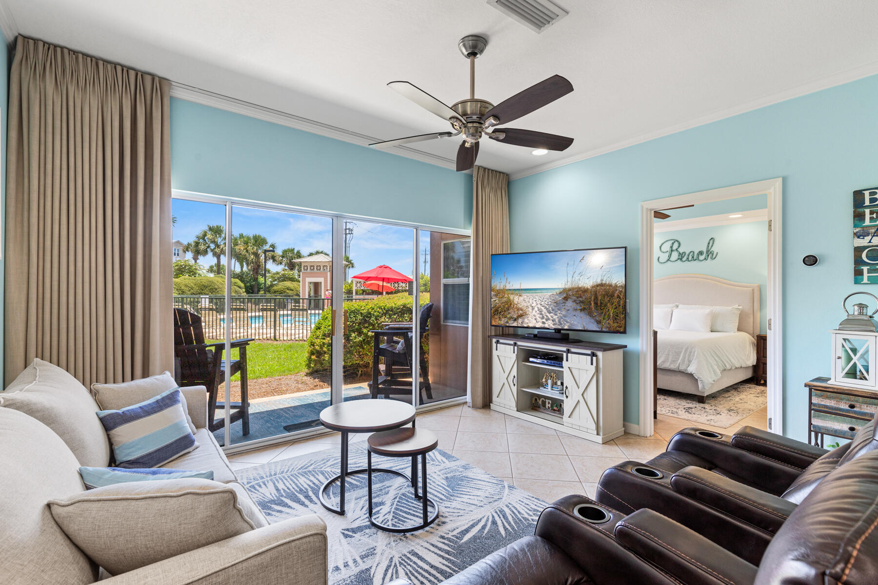 Fully Remodeled and Gorgeous, Fully Furnished & Move-In Ready 2BR/2BA First-Floor Condo in Emerald Waters! Just a short walk to the beach and steps from the community pool, this beautifully maintained unit features a spacious kitchen with granite countertops, center island, breakfast bar, laundry closet, and abundant cabinet space. The open living area leads to a covered patio--great for outdoor relaxation. The primary bedroom overlooks the pool and the Custom Bathroom features a New One of it's kind shower in the building. The second bedroom has convenient access to the full hallway bath. Additional features include an owner's closet, washer/dryer, and deeded beach access. See the Updates and Improvements List in Documents! Too many fabulous items to put here!