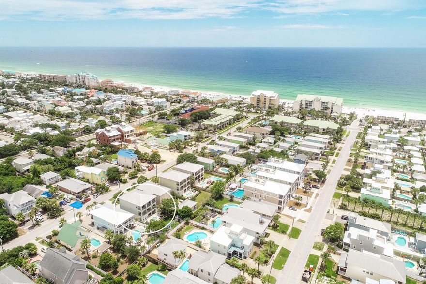 Exemplary coastal decor juxtaposed exceptional beach proximity and a highly functional nine bedroom floor plan yield an outstanding opportunity to acquire this recently built rental machine. Offering +$136,000 in gross projected annual income, this Crystal Beach retreat is well designed and outfitted with excellent amenities including a private in-ground pool area as well as a full sized kids playground. Other notable features include multiple living spaces in the open concept layout including a first floor living / dining area conveniently located off the outdoor pool deck and adjacent to the chef's kitchen complete with stainless appliances as well as granite countertops and ample cabinet storage.