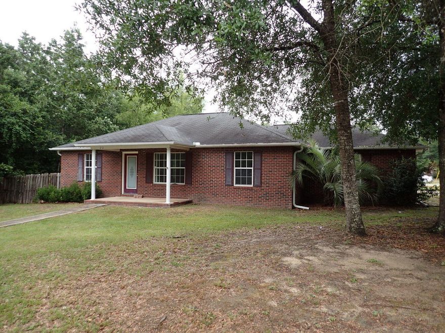 This REO property was built in 1996. Home is located in the heart of Crestview on a corner lot and has a privacy fenced back yard. Home has Brick front and vinyl siding with large open patio/deck at the back of the home. Inside; split bedroom 3 bedrooms and 2 baths. Home has some laminate and carpet, but most flooring needs to be replaced. Due to homes current condition, may not qualify for all types of financing. A great opportunity for buyers looking to maybe move up to a newer property or investors looking for a rental property. Call today to set up your showing.