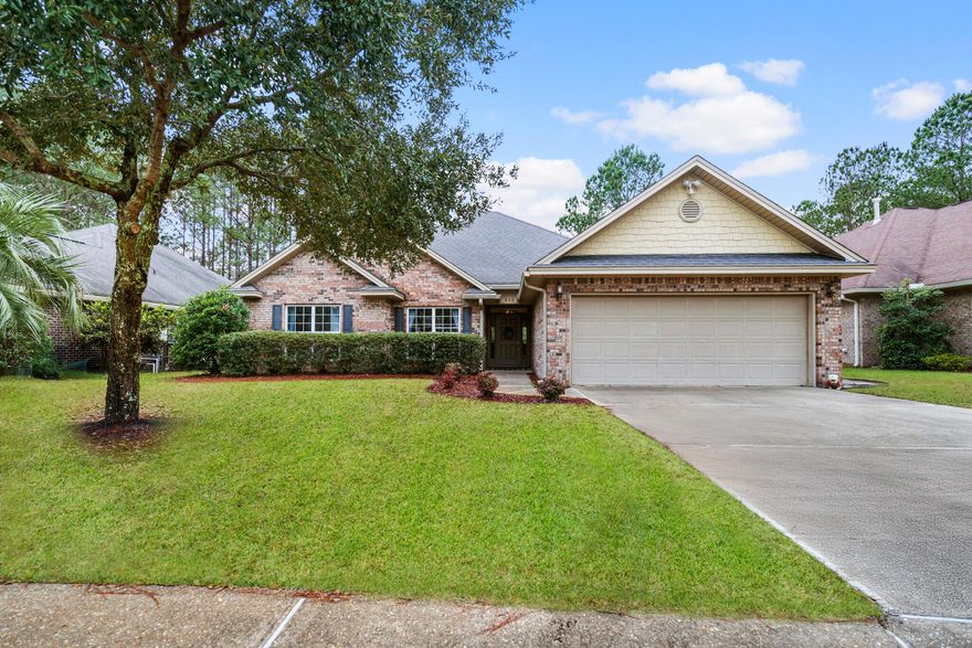 Nestled in the highly sought-after Hammock Bay community in Freeport, FL, this stunning 2,249 sq. ft. home offers three bedrooms, two and a half bathrooms, a bonus room, and one of the largest backyards in the neighborhood. Backing up to serene wooded land, this property provides unmatched privacy, creating the perfect escape while still being part of a vibrant and amenity-filled community.     The expansive backyard offers endless possibilities for outdoor living. Whether you envision a custom pool, a play area for kids, or a garden retreat, this oversized space provides ample room to create the backyard oasis of your dreams. Host family barbecues, set up a fire pit for cozy evenings, or simply enjoy the peaceful views of the natural surroundings. Just a short walk away, you'll also find a dog park making it easy to let your furry friend run and play in a safe and fun environment.

     Inside, the home is designed for both style and functionality, featuring an open-concept layout with a spacious living area that flows seamlessly into the dining spaceperfect for hosting gatherings or enjoying everyday life. The versatile bonus room offers endless possibilities, whether you need a private home office, a playroom for the kids, or a cozy media room for family movie nights. It can also serve as a guest room, hobby space, or personal gym, adapting effortlessly to fit your lifestyle needs. The kitchen is a dream, complete with stainless steel appliances, including a refrigerator, ample counter space, and elegant cabinetry. Durable vinyl flooring runs throughout the home, with tile in the kitchen, bathrooms, and entryway for easy maintenance.

     The master suite is a true retreat, offering a large ensuite bathroom with a soaking garden tub, a separate walk-in shower, dual vanities, and two spacious walk-in closet. Whether you're starting your day with a refreshing shower or unwinding with a relaxing soak, this spa-like bathroom provides the perfect space to recharge.

     What truly sets this home apart is its location within Hammock Bay, one of the most luxurious master-planned communities in the area. Unlike standard neighborhoods, living here means having access to exclusive resort-style amenities that most people would pay a premium for elsewhere. Spend your weekends lounging at two zero-entry pools that rival those of a five-star resort, or stay active at the fitness center,no gym membership required! The massive 10,000 sq. ft. clubhouse offers a grand space to unwind, while the rentable event center is perfect for hosting private celebrations.

     For those who love sports and outdoor activities, Hammock Bay has it alltennis, pickleball, and basketball courts, a movie theater, miles of hiking and biking trails, and a massive playground. The nearby Freeport Sports Complex provides even more recreational opportunities for all ages. Perhaps the most breathtaking feature is the spectacular bay front clubhouse, where a screened-in back porch offers stunning views over the Choctawhatchee Bay, making for an unforgettable sunset experience. 

     With its expansive backyard, spacious interior, and access to world-class amenities, this home is a rare find in Hammock Bay. Schedule your showing today!