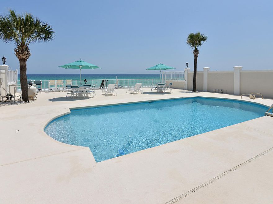 Not only is Destin's Scenic Gulf Drive home to some of Northwest Florida's most popular and iconic destinations, but the beloved stretch of beach along which this simple two-lane road extends is also enjoyed by some of the most sought after real estate in the area. This unique Gulf front home, found near the very east end of Scenic Gulf Drive in Walton County, is comprised of two separate but effortlessly joined units whose layouts are near mirror images of one another. Both Unit A on the east side, and Unit B on the west side, feature deep, extra-high garage bays with painted floors and laundry facilities, as well as independent ground-floor studio apartments. In 2013, Unit A's ground-floor studio was completely renovated from the studs in, and features tile floors, a modern kitchen with