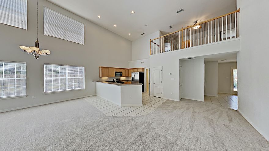 This charming 3 bedroom 2.5 bath house, located in the desirable Driftwood Estates area is available for immediate occupancy.
The open floor plan includes a loft area upstairs that can be used as bonus living space. The kitchen offers ample cabinet space, stainless steel appliances and seating for 4 at the counter. A half bath and the master bedroom finish out the first floor, while the master bath has a separate shower and a jetted tub. Along with the upstairs loft two bedrooms and a shared bath complete the second level. The entire house has fresh paint and landscaping, and the backyard is partially fenced and has a spacious patio. This home provides ample parking with a large driveway and a two car garage. There is a bonus refrigerator in the garages as well for added convenienc