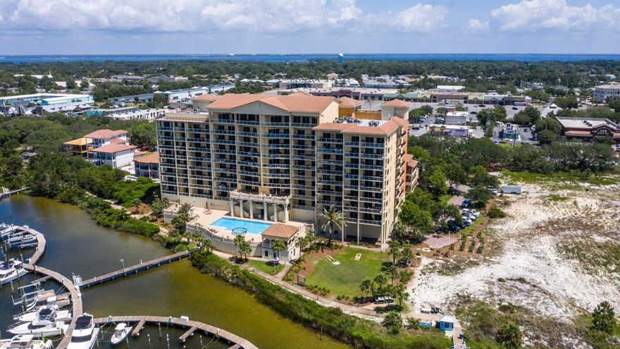 An incredible Turnkey opportunity awaits you to live in an Outstanding Harbor-Front Location in the most Beautiful Condominium Complex ever built in Destin. As you enter ''Marbella'' Mar-Bay-Ya, you'll immediately appreciate the Fabulous Entry Fountain & The Gorgeous Lobby with Mediterranean accents throughout. The amenities are first class in every way to provide you with an Outstanding Quality of Life. Click on the photos to discover the Awesome Harbor and Gulf Views from the 300 Square Foot Balcony at 60 feet above sea level, and all this large fully furnished condominium has to offer. To make it even better the owner is willing to sell the unit, a 30 x 15 Boat Slip and Floating Dock collectively at a very reasonable price. Don't delay...see it today!