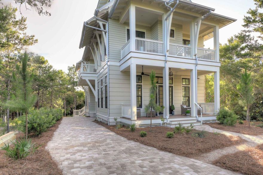 Location Location, this home is located just across the street Wood Fern Park and the soon to be renovated Phase II pool to include a huge new lagoon style pool and a full service restaurant. This home offers 5 ensuite bedrooms plus an additional third floor loft space that will sleep 8 to 10 with its own full bath and media space. Arguably one of the best lots in WC with the park in front a green belt to the Rt. and Western Lake to the rear allowing for privacy and great views. Built by one of South Walton's most respected builders you will quickly see the difference in quality, including wolf and sub zero appliance package, high end tile, lighting and plumbing fixtures throughout, private pool, huge second floor deck stubbed for a fire table if desired. Projected income of $240,000.